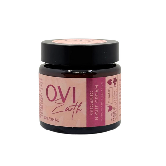 Ovi Earth | Organic Night Cream | Ylang Ylang & Geranium