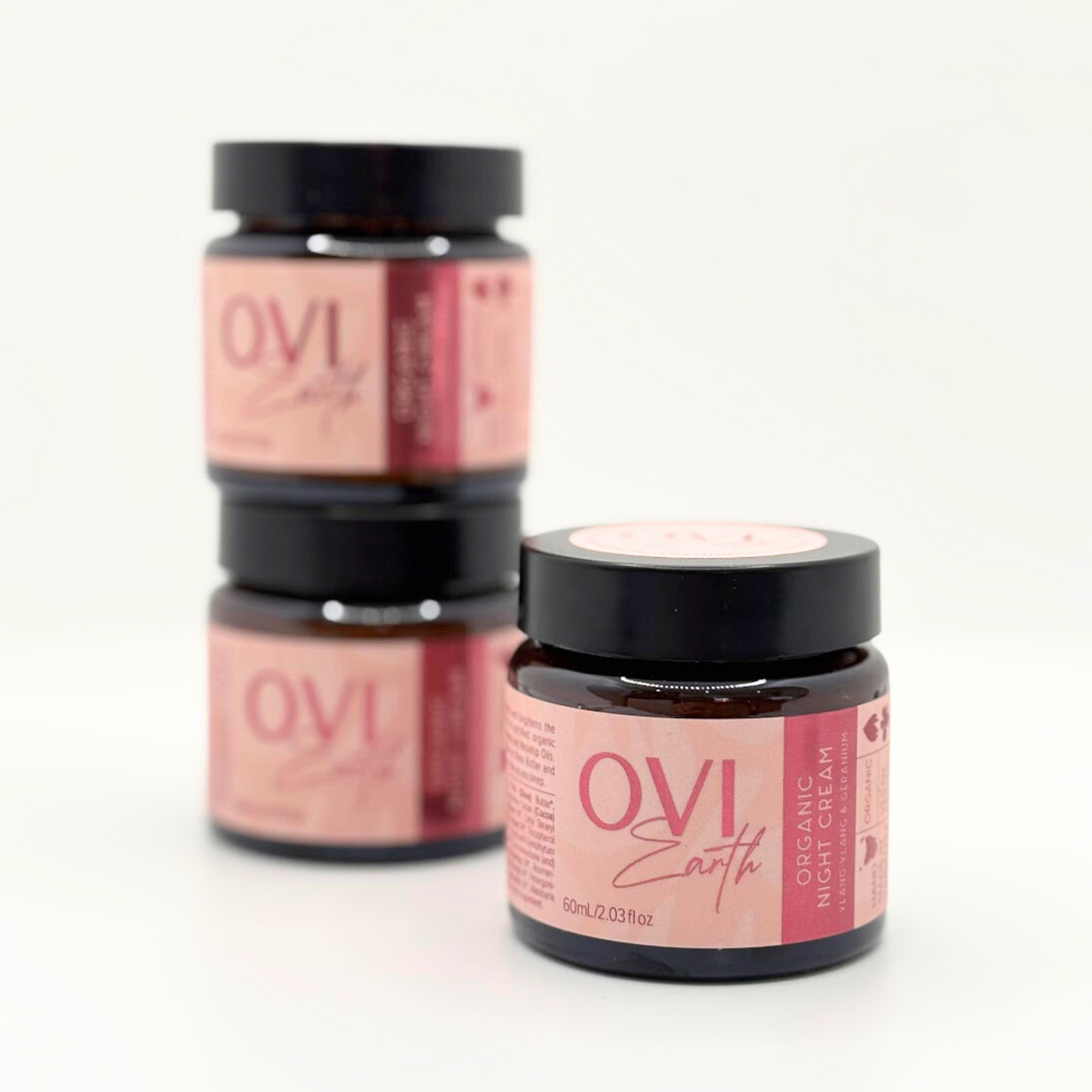 Ovi Earth | Organic Night Cream | Ylang Ylang & Geranium
