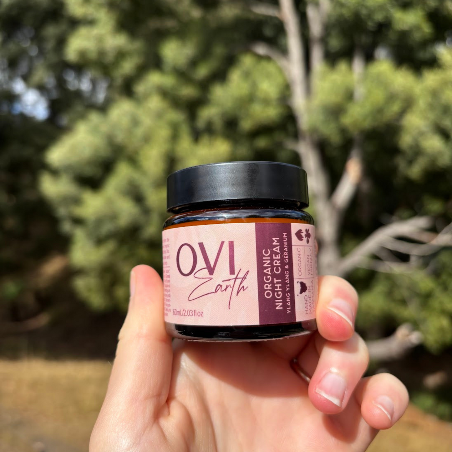 Ovi Earth | Organic Night Cream | Ylang Ylang & Geranium