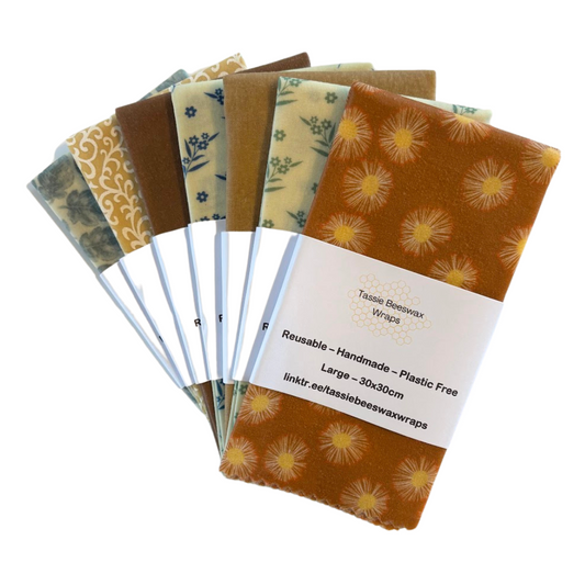 Tassie Beeswax Wraps | Large 30x30cm