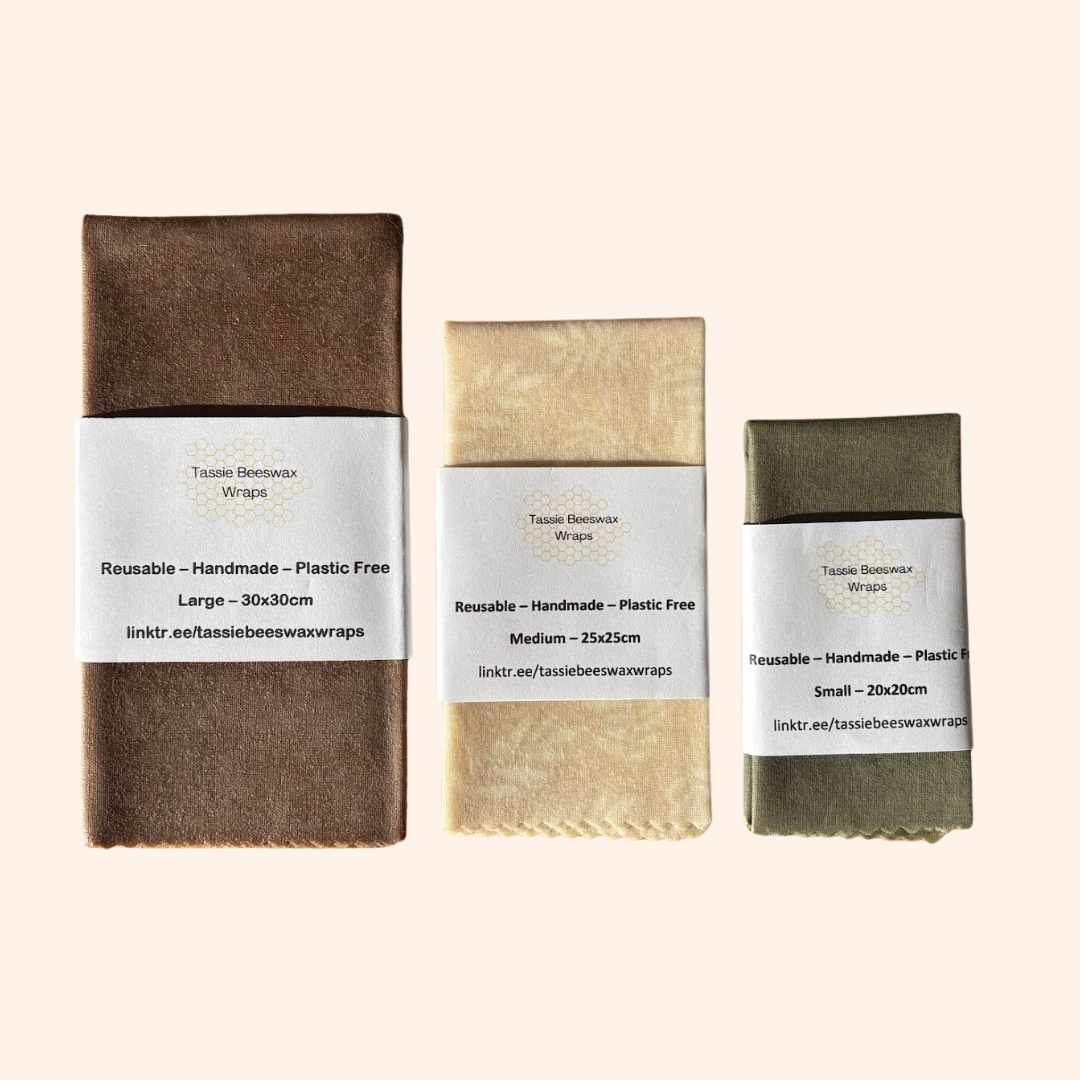 Tassie Beeswax Wraps | Multi-Size Bundle