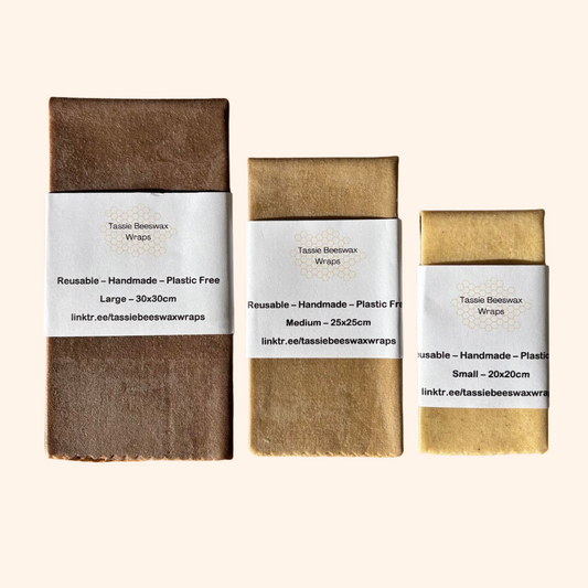 Tassie Beeswax Wraps | Multi-Size Bundle